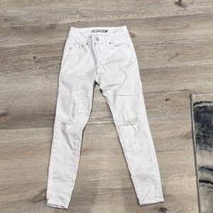 Tractr White Ripped Skinny Jeans girls size 7